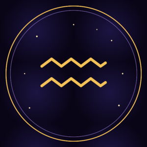 aquarius zodiac emblem
